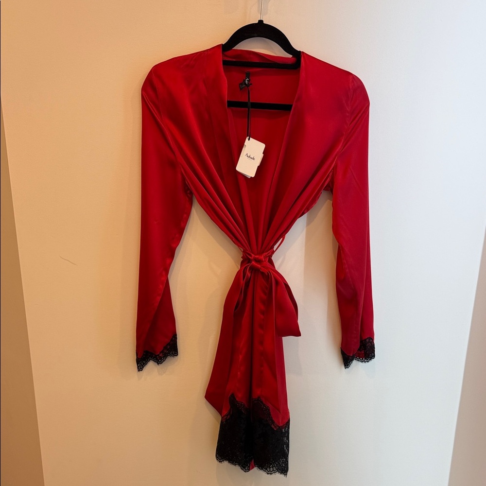 NWT Aubade 100% Silk Robe